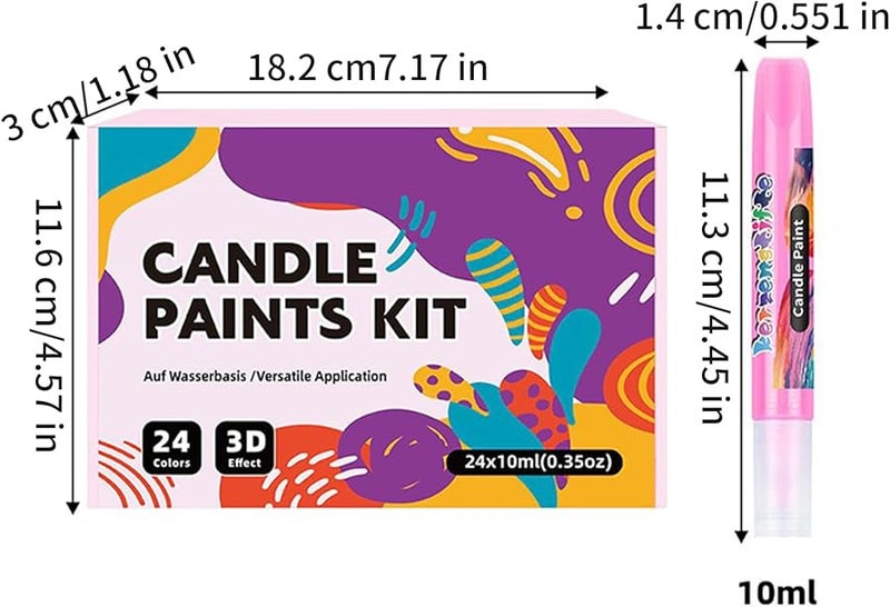 24 Pack Candle Wax Pen Fabric Decorating Tools For Hobbyists And Enthusiasts - Image 3